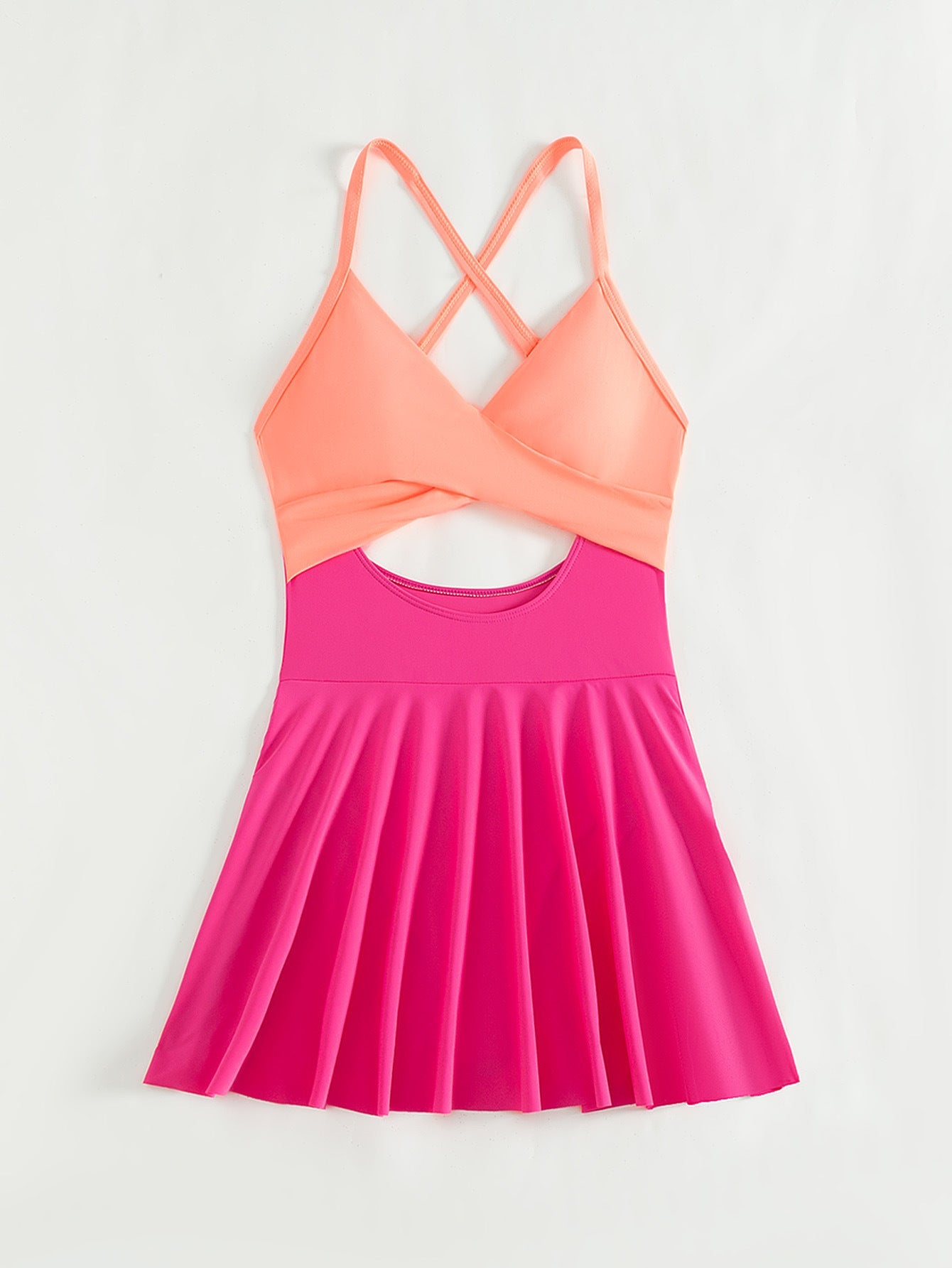 Women Cutout One Piece Skirt Swimsuit