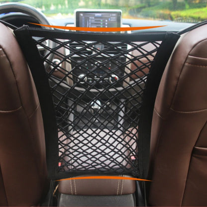 🚗 3-Layer Mesh Car Organizer – Seat Back Storage Net