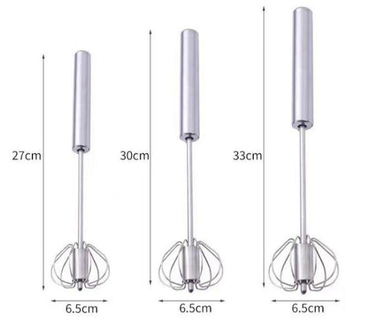 🔥Stainless Steel Hand-Push Rotary Whisk