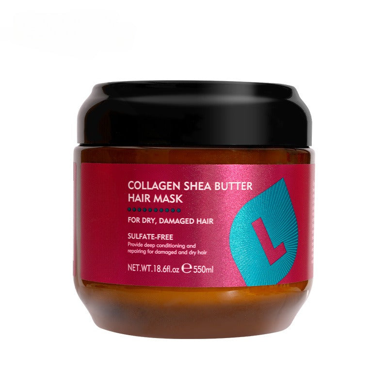 🌿 Collagen & Shea Butter Hair Mask – Deep Repair Treatment for Dry/Damaged Hair, 18.6oz (550ml)