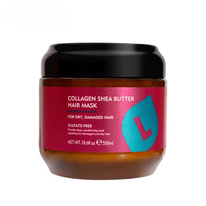🌿 Collagen & Shea Butter Hair Mask – Deep Repair Treatment for Dry/Damaged Hair, 18.6oz (550ml)