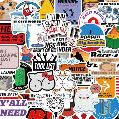 🔥 Set of 300 Pcs Funny Saying Stickers