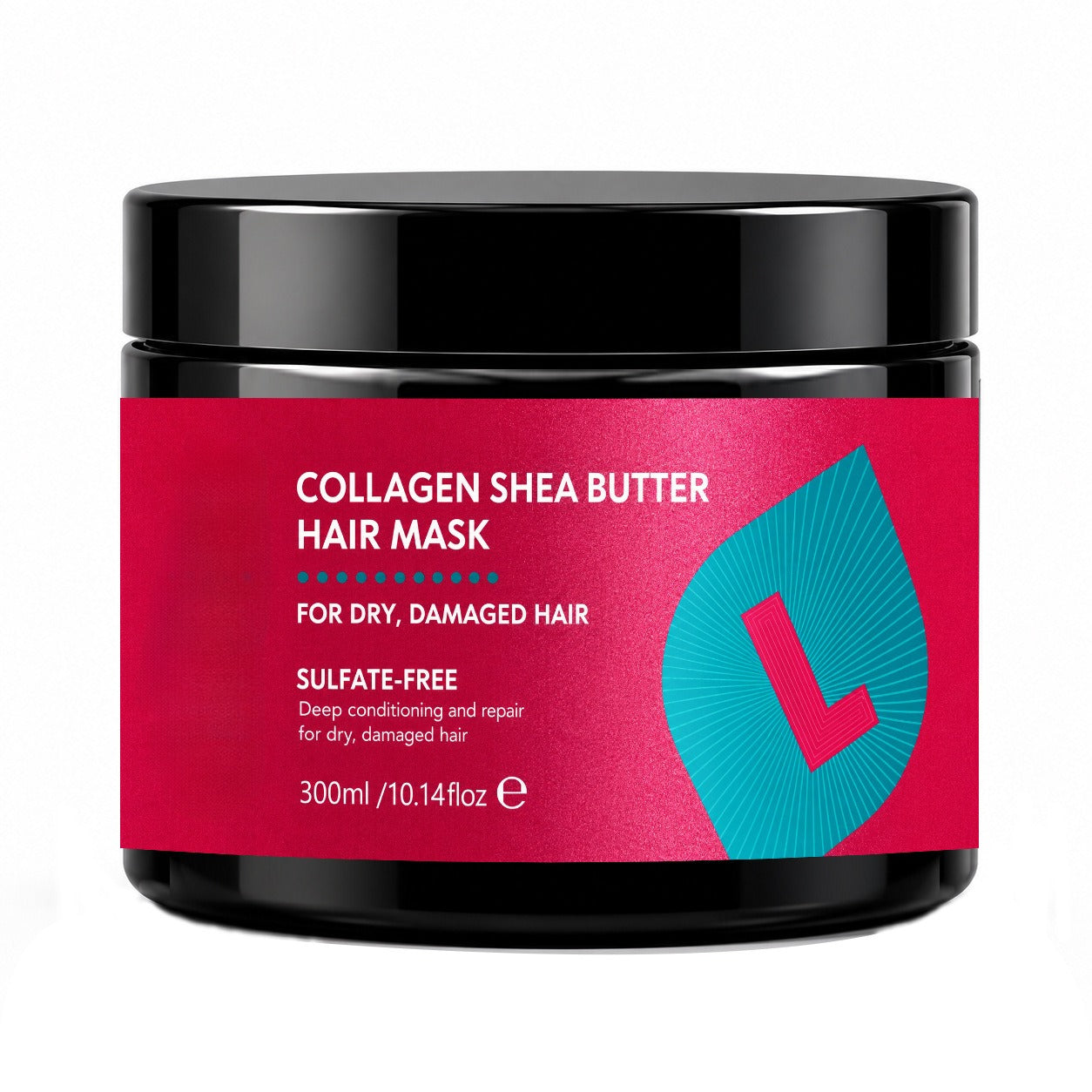 🌿 Collagen & Shea Butter Hair Mask – Deep Repair Treatment for Dry/Damaged Hair, 18.6oz (550ml)