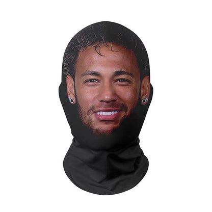 3Pcs Funny Printed Full Face Mesh Mask – Breathable Cosplay Hood for Parties & Street Style