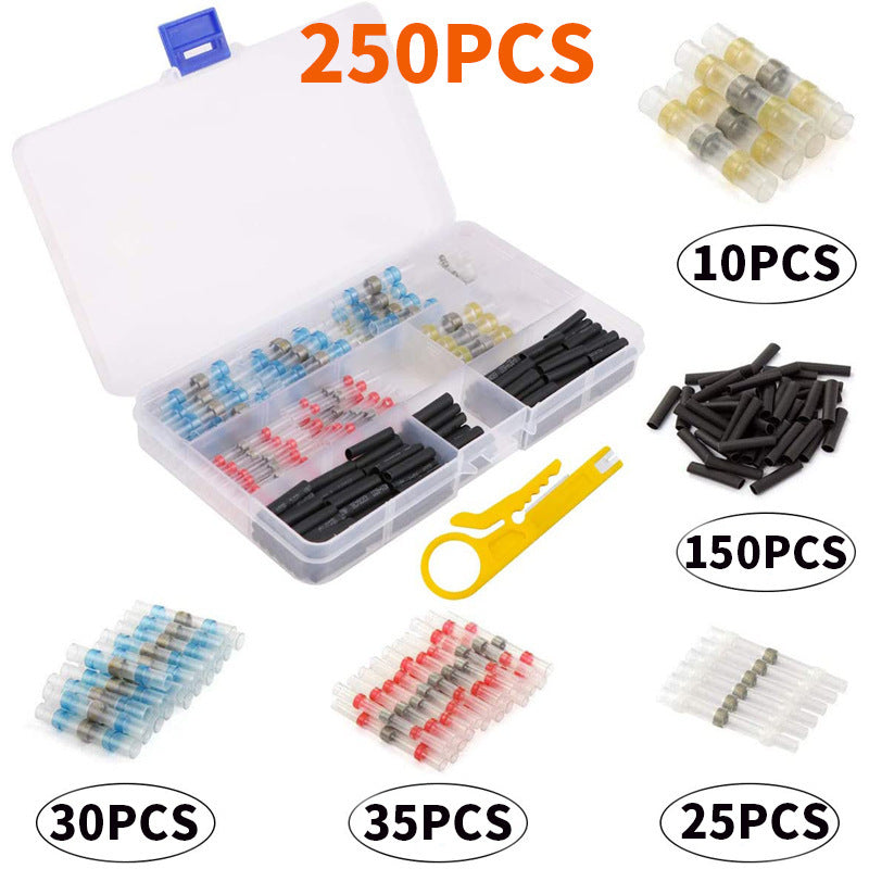⚡Solder-Seal Heat-Shrink Butt Terminals – Waterproof, Self-Solder, Bulk Pack