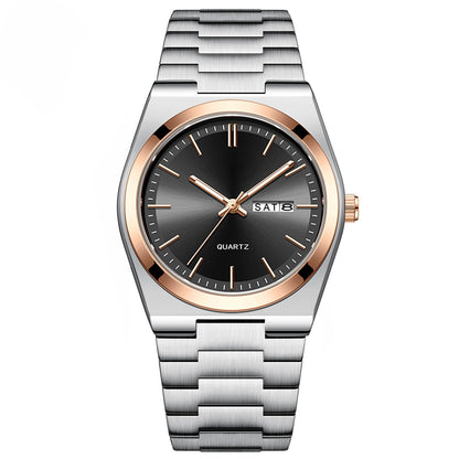⌚ Steel Quartz Watch – Casual Business, Party & Daily Wear