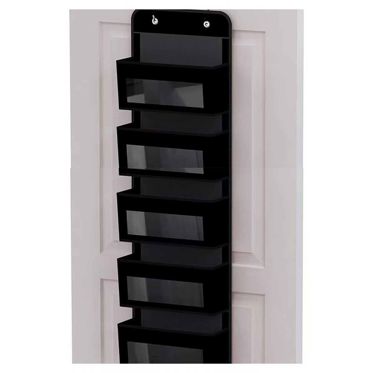 🚪 5-Tier Over Door Organizer – 5 Large Mesh Pockets, Anti-Tilt, 44 lb Capacity, Space Saver for Home