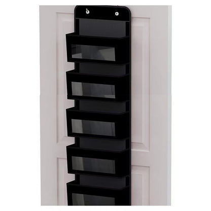🚪 5-Tier Over Door Organizer – 5 Large Mesh Pockets, Anti-Tilt, 44 lb Capacity, Space Saver for Home