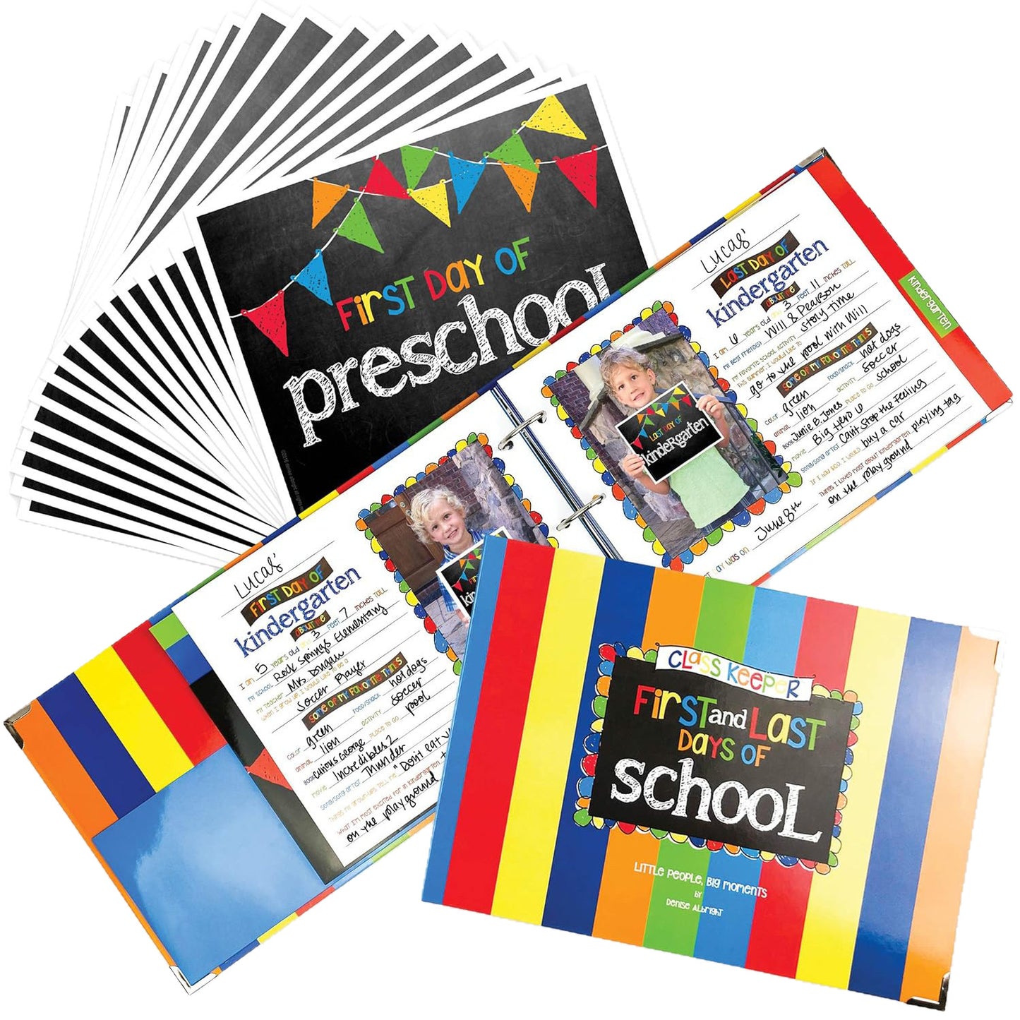 📚 School Days Memory Book – Simple & Stylish Keepsake Album, 2 Styles Available