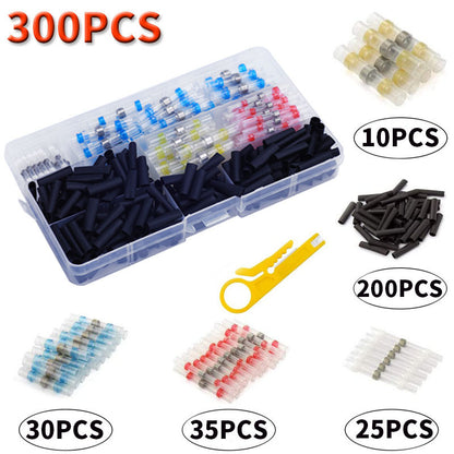 ⚡Solder-Seal Heat-Shrink Butt Terminals – Waterproof, Self-Solder, Bulk Pack
