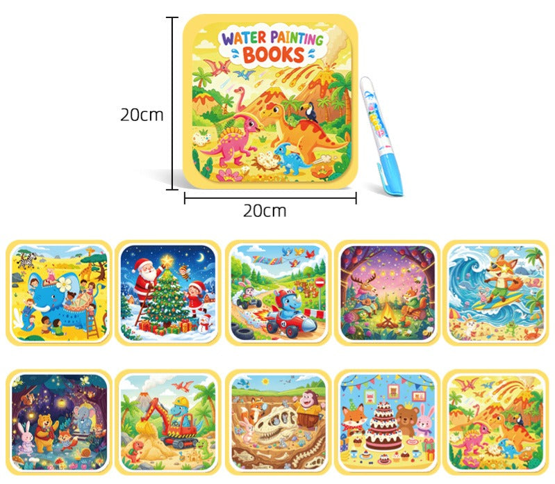 🎨Toddler Watercolor Art Books – Travel Ready