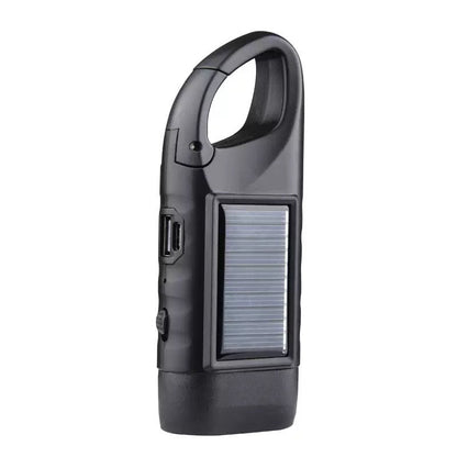 Solar Hand Crank Emergency Flashlights – USB-C Rechargeable Outdoor Lights