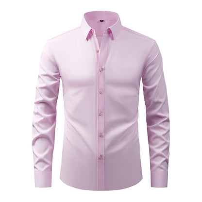 💪 Men's Stretch Slim Fit Short Sleeve Shirt – Button-Down Casual Style