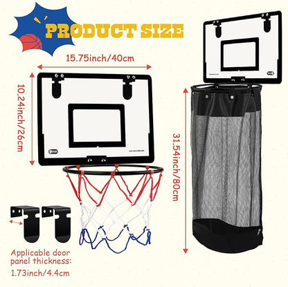 Dual-function fun hanging laundry basket