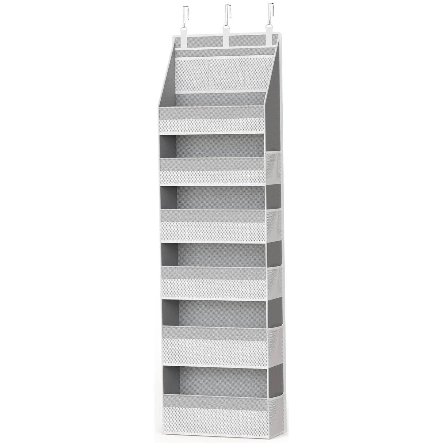 🚪 5-Tier Over Door Organizer – 5 Large Mesh Pockets, Anti-Tilt, 44 lb Capacity, Space Saver for Home