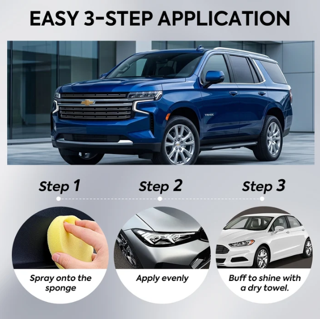 ✨ Nano Ceramic Coating Spray – 100ml Waterproof UV Protection Polish for Paint, Windshield & Wheels 🚗