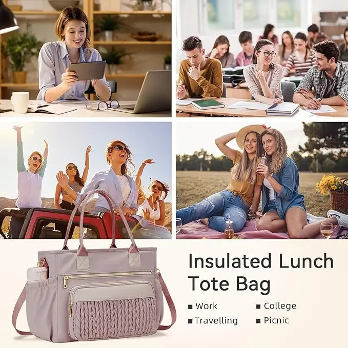 👜 Leakproof Lunch Tote – Straps, Pockets & Chill