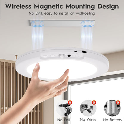 💡Rechargeable Motion Sensor LED Ceiling Light