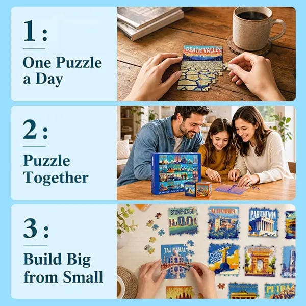 🔥HOT SALE 49% OFF🏞️🧩National Parks Advent Calendar | 🏙️🎁 A Holiday Countdown Full of Travel Dreams | 📦1000 Pieces, 24 Mini Packs
