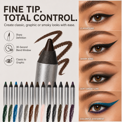 🔥Longwear Eyeliner – 24H Waterproof & Transfer-Proof