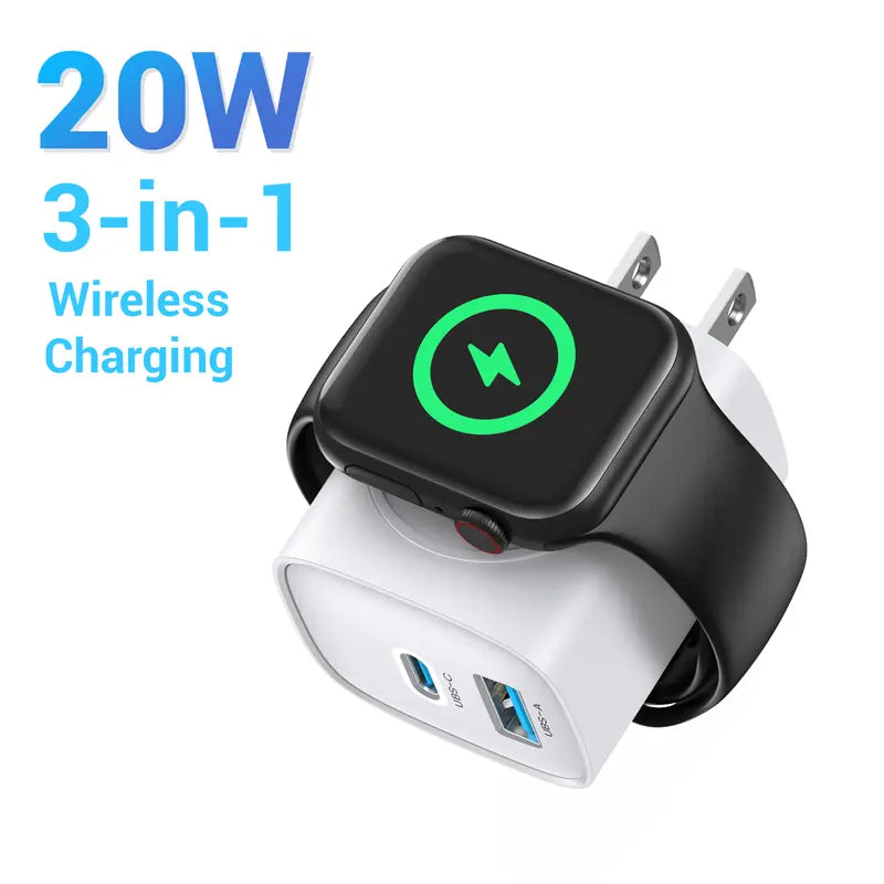 ⚡ 3-in-1 Magnetic Charger Block