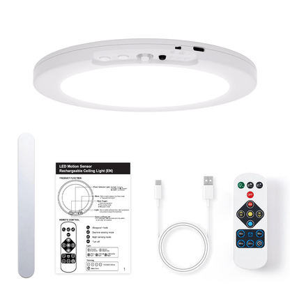 💡Rechargeable Motion Sensor LED Ceiling Light