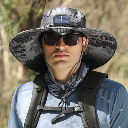 🔥Summer Hot Sale 49% OFF⚡2026 New Ultralight Solar Fan Sun Hat🎁Lighter Than a Baseball!⚾(Only 11oz)