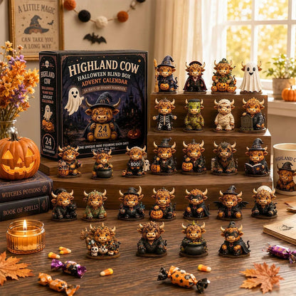 🐮 Highland Cow Halloween Advent Calendar 2026 – 24 Spooky Surprise Figurines