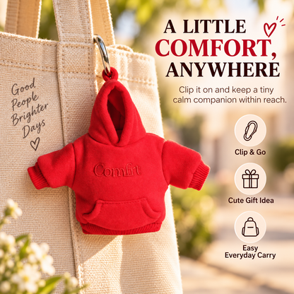 🔑 Stress-Relief Hoodie Charm – Portable Clip-On Keychain, Stylish & Multi-Use Gift Idea