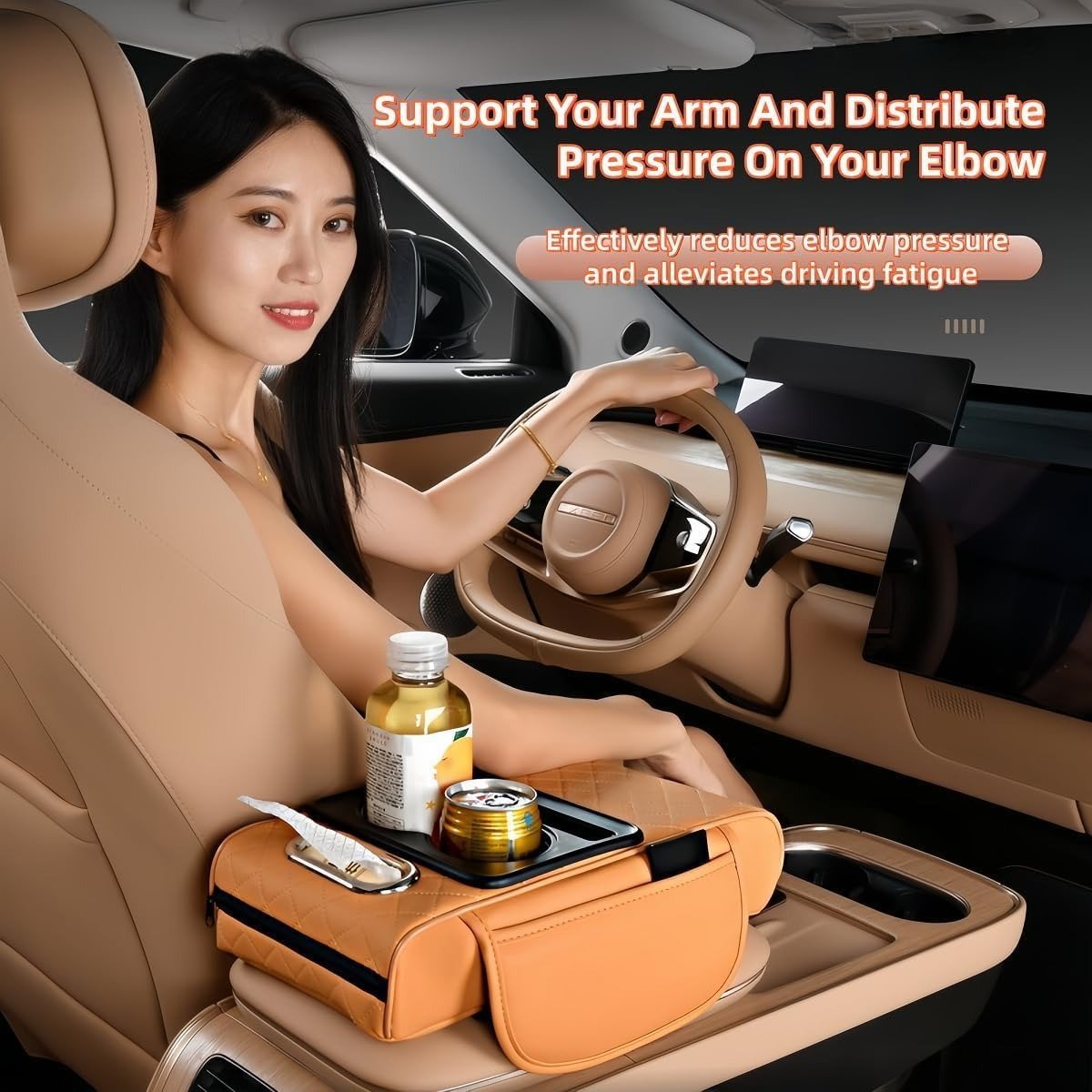 🚗✨ 4-in-1 Car Armrest Storage Organizer – Drive Smarter, Travel Better!
