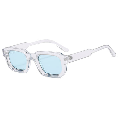 🕶️🔆 Vintage Rectangle Frame Sunglasses for Men & Women with UV400 Protection