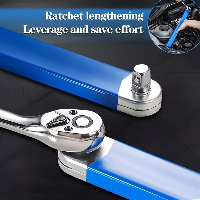 Offset Extension Wrench – Impact Ready with 1/4", 3/8" & 1/2" Adapters