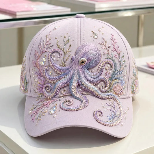 🔥 Last Day 49% OFF – 🌊 3D Ocean Creatures Printed Cap