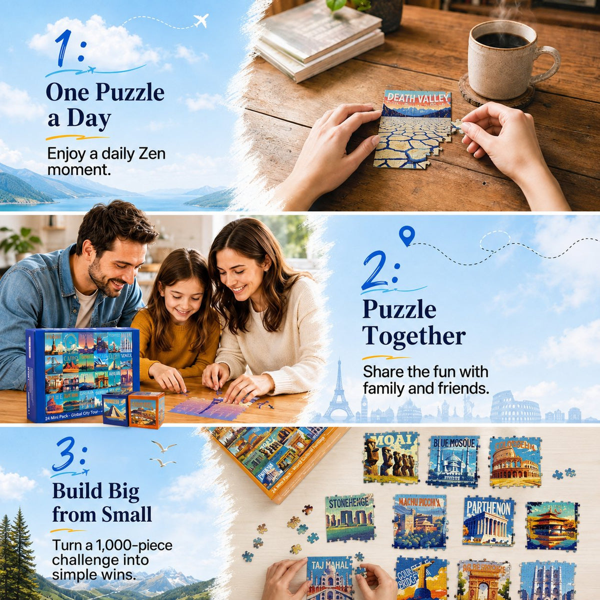 🔥HOT SALE 49% OFF🏞️🧩National Parks Advent Calendar | 🏙️🎁 A Holiday Countdown Full of Travel Dreams | 📦1000 Pieces, 24 Mini Packs