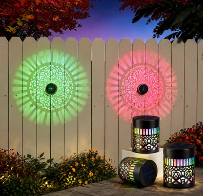 Seven-Color Changing Solar Mandala Projection Wall Light