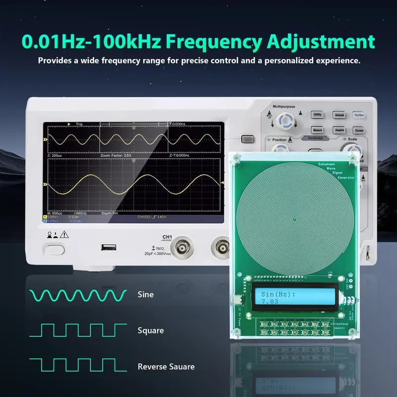 🌙 7.83Hz Frequency Generator – Calm & Focus Device ✨
