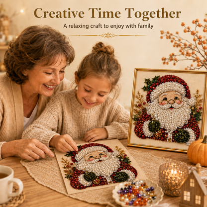🧘Relaxing & Beginner-Friendly - 🎨💎DIY Christmas Pearl Diamond Painting Art Kit