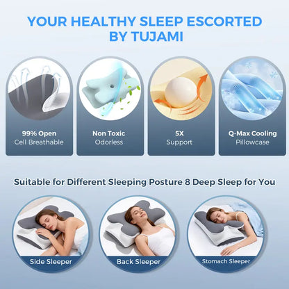 🔥Cooling Memory Neck Pillow