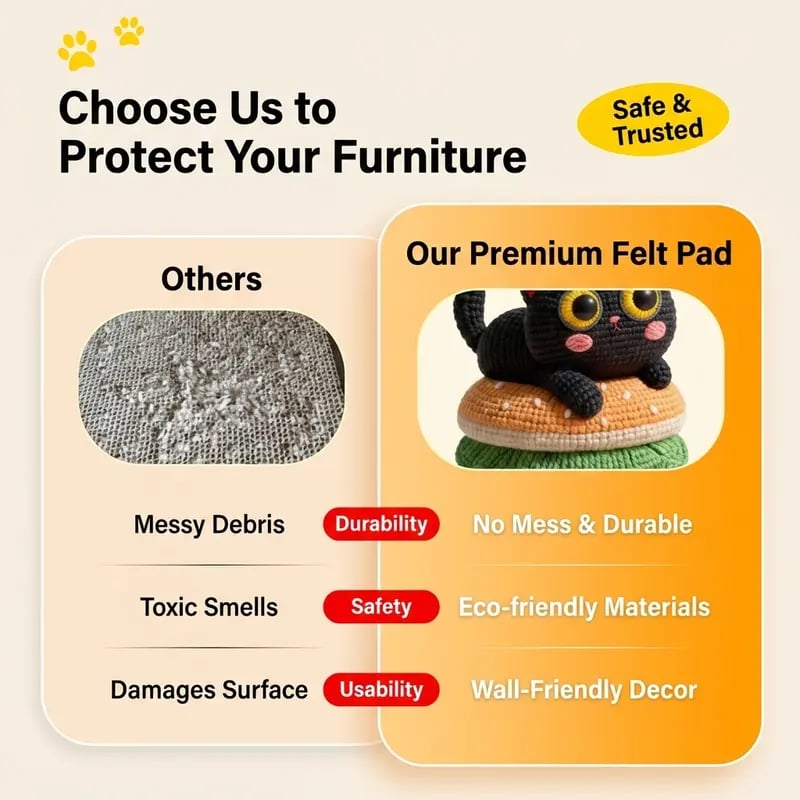 Cat Scratcher Mat – Self-Adhesive Wall & Furniture Protector 🐱✨