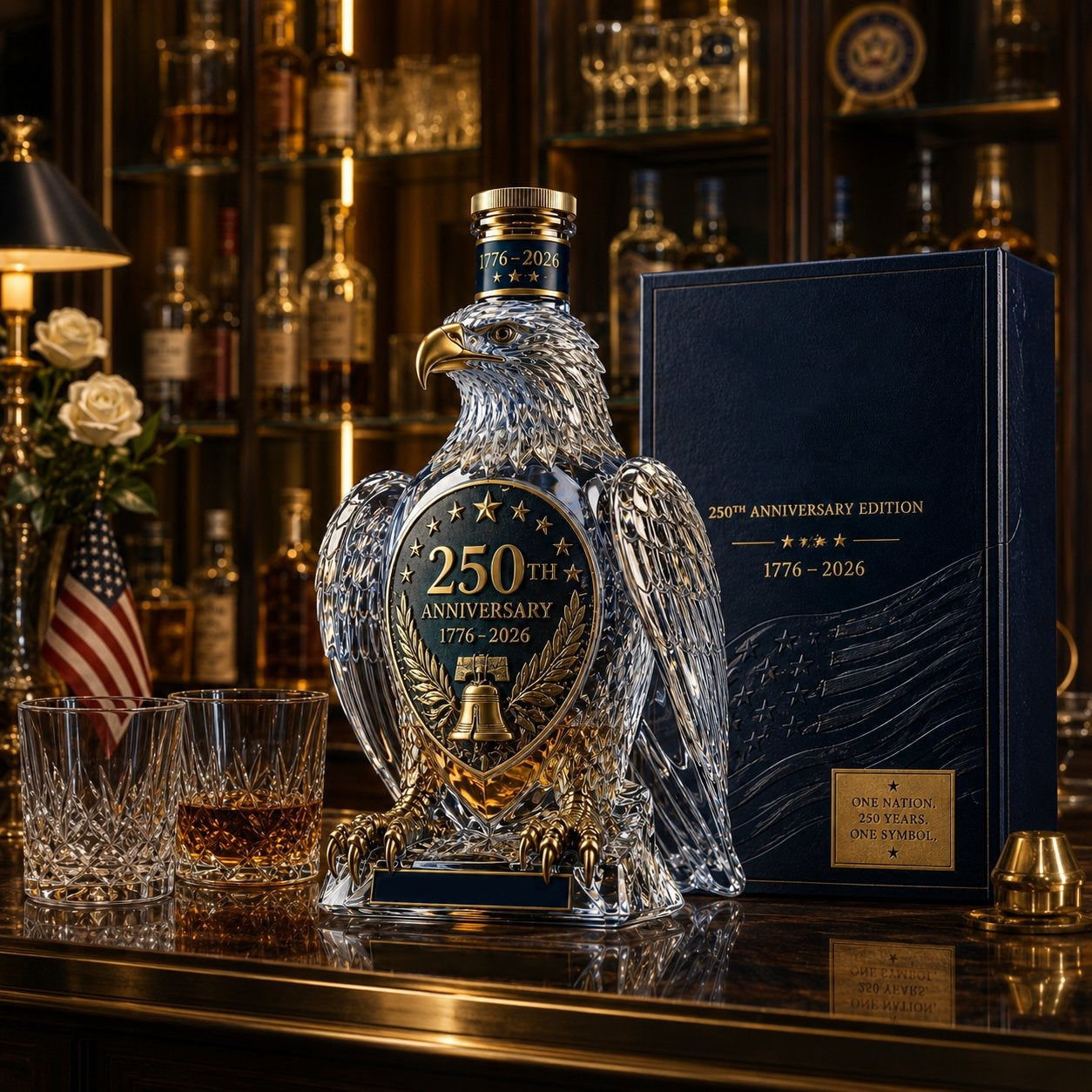 🎉50% off on Father's Day🦅Hawk Whiskey Bottle -250th Anniversary Commemorative Bottle