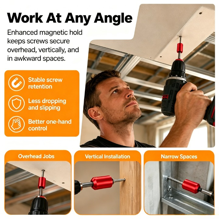 🧲 Strong Magnetic Screw Ring – The Ultimate Screw-Holding Assistant
