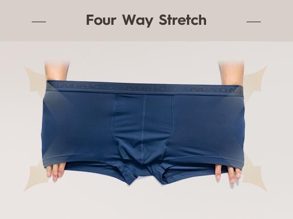 [Father's Day Gift] 🔥Men's Dual Pouch Micro Modal Trunks - 4-Pack Basic 2.5in Spandex Natural Fabric Menswear