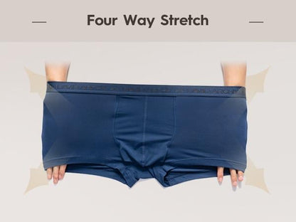 [Father's Day Gift] 🔥Men's Dual Pouch Micro Modal Trunks - 4-Pack Basic 2.5in Spandex Natural Fabric Menswear