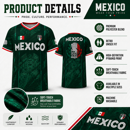 2026 Mexico Soccer Jersey – Retro Chichén Itzá Pyramid Football Shirt 🇲🇽⚽