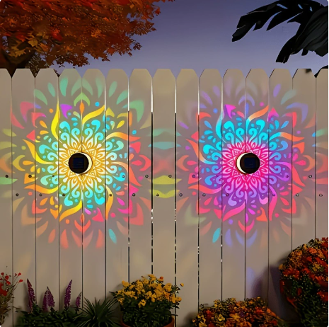 🌞 49% OFF🎁Solar Mandala Light – Stunning Pattern Projection, 2-in-1 Floor & Wall Design & IP65 Waterproof Auto On/Off 🌿