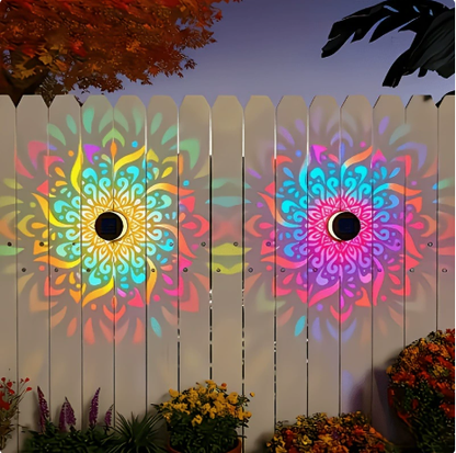 🌞 49% OFF🎁Solar Mandala Light – Stunning Pattern Projection, 2-in-1 Floor & Wall Design & IP65 Waterproof Auto On/Off 🌿