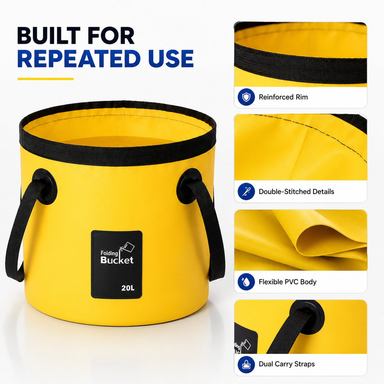Portable Folding Water Storage Bucket🚰Your Go‐Anywhere Water Companion