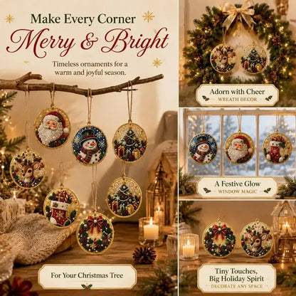 ⏳50% OFF – 🎄Beginner-Friendly Christmas Pearl & Gem Diamond Painting DIY Kit | 6 Festive Ornament Designs with Sparkling Pearls, Faceted Gems & 3D Layered Detail 💕