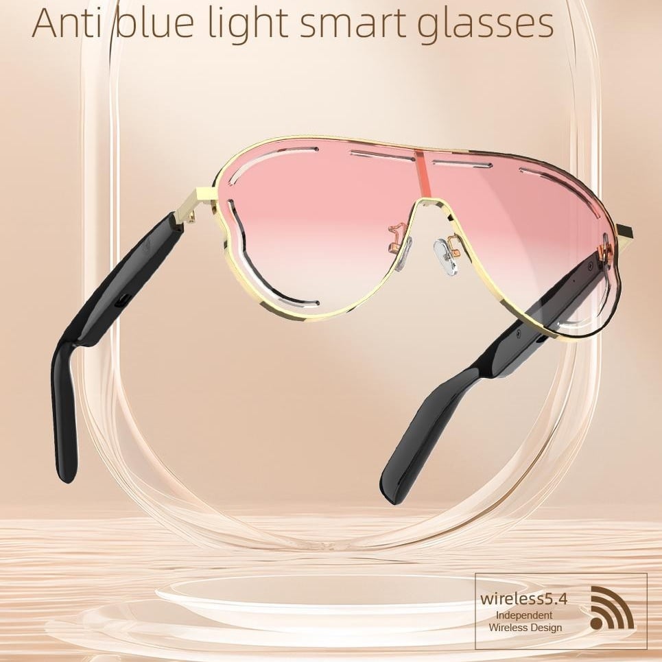 🏆Flash Sale⚡ 50K+ SOLD! Almost Gone-💥✨Super Black Technology😎 Smart Bluetooth 5.4 Audio Sunglasses – Open-Ear, UV & Blue Light Protection