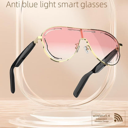 🏆Flash Sale⚡ 50K+ SOLD! Almost Gone-💥✨Super Black Technology😎 Smart Bluetooth 5.4 Audio Sunglasses – Open-Ear, UV & Blue Light Protection